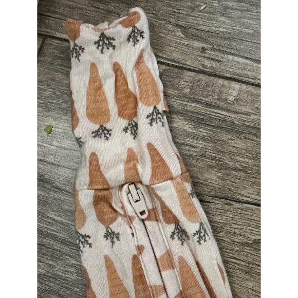 Little Pajama Co. Kid's Neutral Carrot Two-Piece Long Set Size 9-12M - Picture 5 of 6